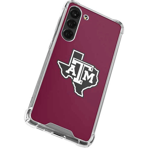 Texas A&M University Black Logo Galaxy S24 FE Clear Case